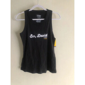Schitts Creek Tank Top Size M Black "Ew, David"